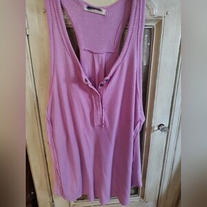 We the free sides large pink tank top